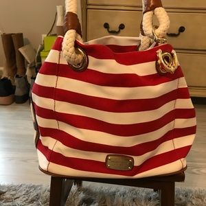 Micheal Kors nautical canvas bag